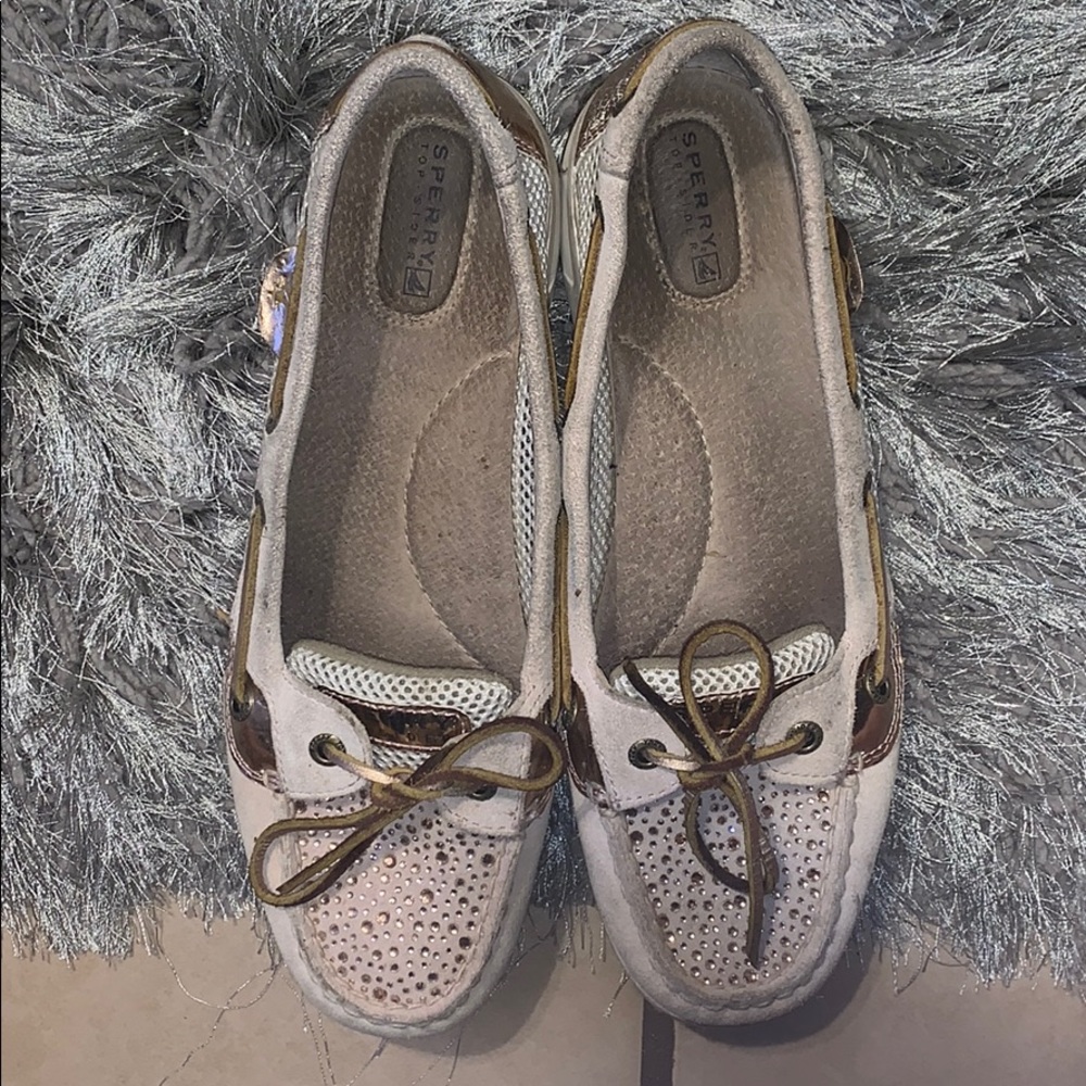 Good condition Sperry Top Sider with gems ❤️❤️